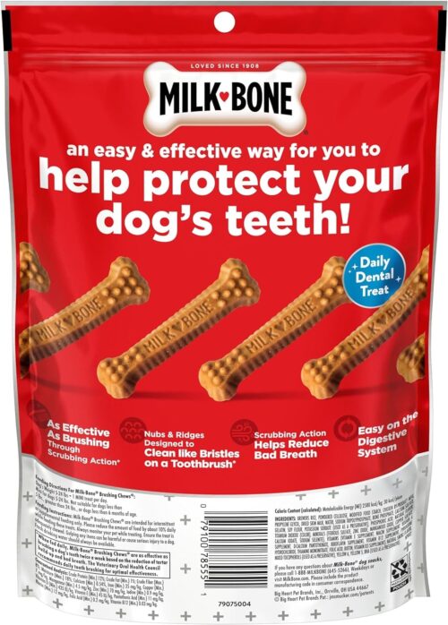 Milk-Bone Brushing Chews Daily Dental Dog Treats, Chicken Flavor, Large, 25 Count - Image 33