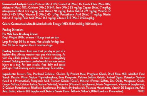 Milk-Bone Brushing Chews Daily Dental Dog Treats, Chicken Flavor, Large, 25 Count - Image 39