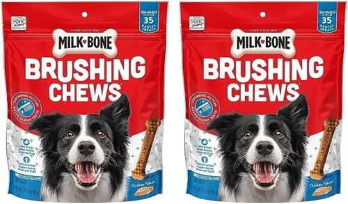 Milk-Bone Brushing Chews Daily Dental Dog Treats, Chicken Flavor, Large, 25 Count - Image 41