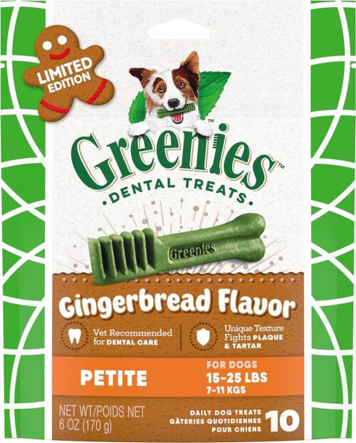Greenies Original Petite Natural Dental Care Dog Treats, 36 oz. Pack (60 Treats) - Image 35