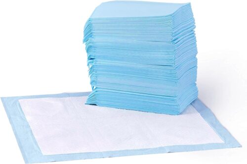 Amazon Basics Dog and Puppy Pee Pads with Leak-Proof Quick-Dry Design for Potty Training, Standard Absorbency, Regular Size, 22 x 22 Inches, Pack of 100, Blue & White - Image 7