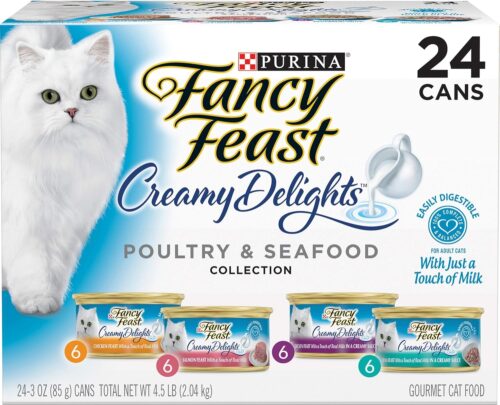 Purina Fancy Feast Seafood Classic Pate Collection Grain Free Wet Cat Food Variety Pack - (Pack of 30) 3 oz. Cans - Image 123
