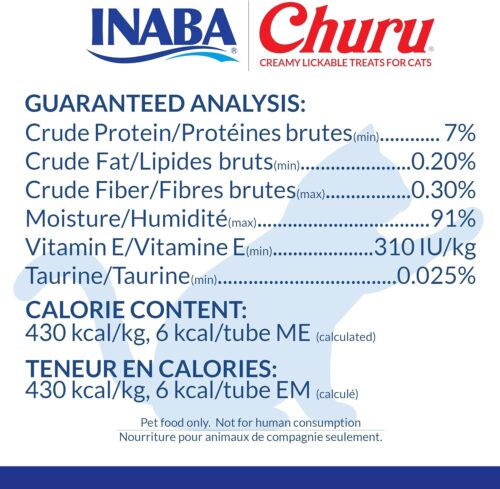 INABA Churu Cat Treats, Grain-Free, Lickable, Squeezable Creamy Purée Cat Treat/Topper with Vitamin E & Taurine, 0.5 Ounces Each Tube, 50 Tubes, Tuna & Chicken Variety - Image 87