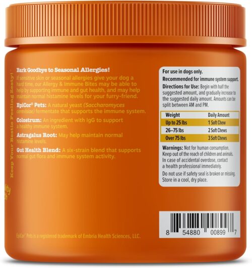 Zesty Paws Dog Allergy Relief- Dog Itching Skin Relief- Dog Probiotics for Itchy Skin and Itchy Ears- Dog Allergy Paw Relief- Dog Allergy Chews- Dog Itch Relief - Dog Skin Allergy Relief - Lamb - 90ct - Image 30