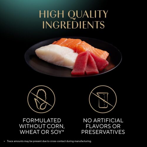 Sheba Perfect Portions Wet Cat Food Pate With Sustainable Salmon, Signature Seafood Entree, and Tender White Fish and Tuna Entree Variety Pack, 2.6 oz. Twin Pack Trays (24 Count, 48 Servings) - Image 4