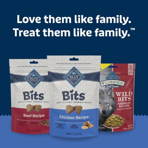 Blue Buffalo Bits Soft Dog Treats for Training, Made With Natural Ingredients & Enhanced with DHA, Chicken Recipe, 19-oz Bag - Image 28