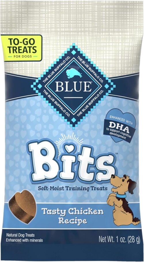 Blue Buffalo Bits Soft Dog Treats for Training, Made With Natural Ingredients & Enhanced with DHA, Chicken Recipe, 19-oz Bag - Image 66