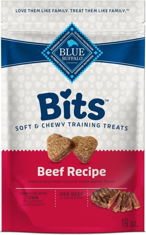 Blue Buffalo Bits Soft Dog Treats for Training, Made With Natural Ingredients & Enhanced with DHA, Chicken Recipe, 19-oz Bag - Image 73