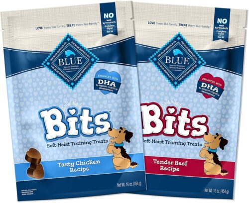 Blue Buffalo Bits Soft Dog Treats for Training, Made With Natural Ingredients & Enhanced with DHA, Chicken Recipe, 19-oz Bag - Image 86
