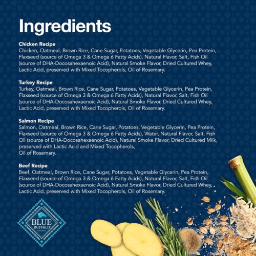 Blue Buffalo Bits Soft Dog Treats for Training, Made With Natural Ingredients & Enhanced with DHA, Chicken Recipe, 19-oz Bag - Image 91