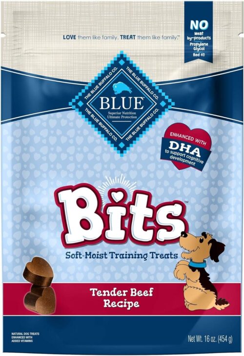 Blue Buffalo Bits Soft Dog Treats for Training, Made With Natural Ingredients & Enhanced with DHA, Chicken Recipe, 19-oz Bag - Image 94