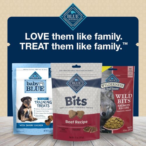 Blue Buffalo Bits Soft Dog Treats for Training, Made With Natural Ingredients & Enhanced with DHA, Chicken Recipe, 19-oz Bag - Image 110