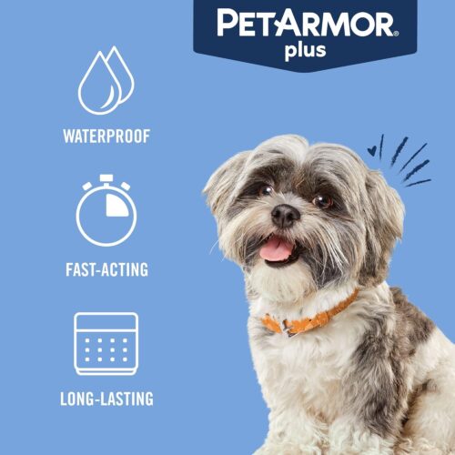 PetArmor Plus Flea and Tick Prevention for Dogs, Dog Flea and Tick Treatment, 3 Doses, Waterproof Topical, Fast Acting, Small Dogs (5-22 lbs) - Image 43