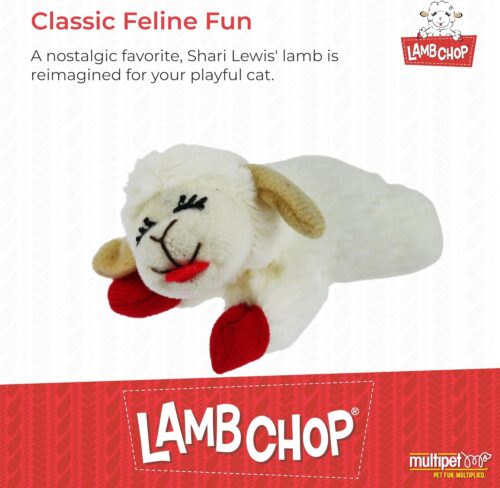 Multipet Lamb Chop Dog Plush Toy - Squeaky Toy for All Dogs - Extra Soft Plush - Stuffed Animal Dog Toy for Cuddling & Playing - Cute Pet Toy (6", Cream) - Image 20