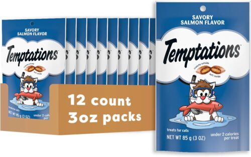 Temptations Classic Crunchy and Soft Cat Treats Seafood Medley Flavor, 30 oz. Tub - Image 36
