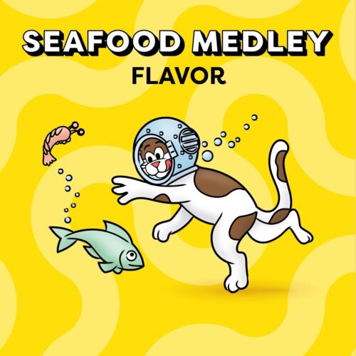 Temptations Classic Crunchy and Soft Cat Treats Seafood Medley Flavor, 30 oz. Tub - Image 53