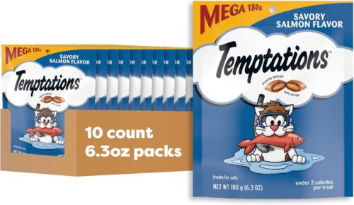 Temptations Classic Crunchy and Soft Cat Treats Seafood Medley Flavor, 30 oz. Tub - Image 63