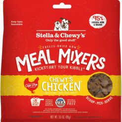 Stella & Chewy's Freeze-Dried Raw Chicken Meal Mixers- Dog Food Topper and Mixer - Made with 95% Cage-Free Chicken, Organs & Bone - Perfect for Picky Eaters - Grain-Free - 3.5oz