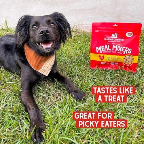 Stella & Chewy's Freeze-Dried Raw Chicken Meal Mixers- Dog Food Topper and Mixer - Made with 95% Cage-Free Chicken, Organs & Bone - Perfect for Picky Eaters - Grain-Free - 3.5oz - Image 7