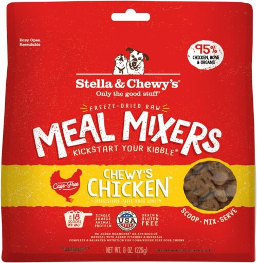 Stella & Chewy's Freeze-Dried Raw Chicken Meal Mixers- Dog Food Topper and Mixer - Made with 95% Cage-Free Chicken, Organs & Bone - Perfect for Picky Eaters - Grain-Free - 3.5oz - Image 12
