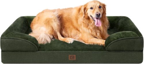 EHEYCIGA Orthopedic Dog Beds for Extra Large Dogs, Waterproof Memory Foam XL Pet Bed with Sides, Non-Slip and Egg-Crate Foam Big Dog Couch Bed with Washable Removable Cover, Grey - Image 315