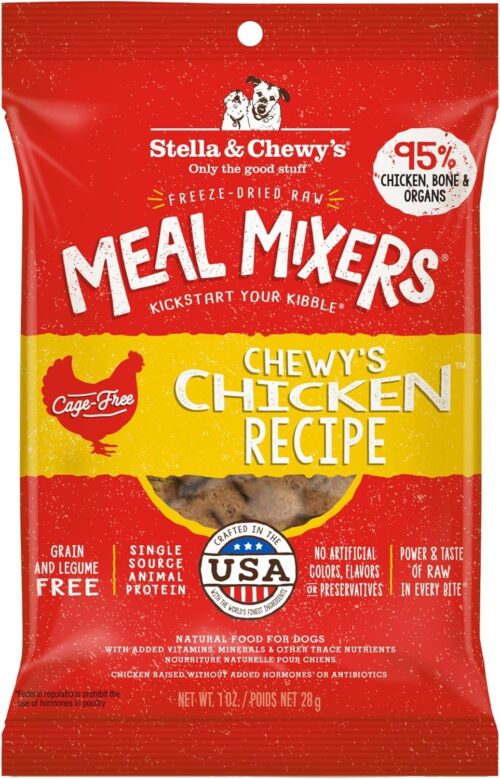 Stella & Chewy's Freeze-Dried Raw Chicken Meal Mixers- Dog Food Topper and Mixer - Made with 95% Cage-Free Chicken, Organs & Bone - Perfect for Picky Eaters - Grain-Free - 3.5oz - Image 48