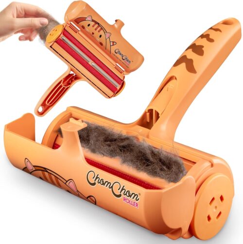 Chom Chom Roller Pet Hair Remover and Reusable Lint Roller - ChomChom Cat and Dog Hair Remover for Furniture, Couch, Carpet, Clothing and Bedding - Portable, Multi-Surface Fur Removal Tool - Image 10