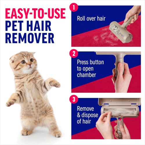 Chom Chom Roller Pet Hair Remover and Reusable Lint Roller - ChomChom Cat and Dog Hair Remover for Furniture, Couch, Carpet, Clothing and Bedding - Portable, Multi-Surface Fur Removal Tool - Image 29
