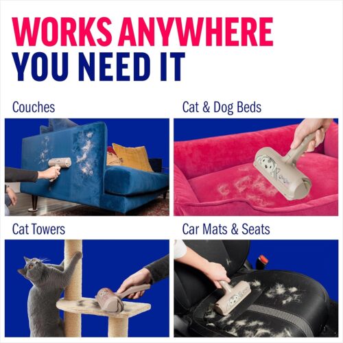 Chom Chom Roller Pet Hair Remover and Reusable Lint Roller - ChomChom Cat and Dog Hair Remover for Furniture, Couch, Carpet, Clothing and Bedding - Portable, Multi-Surface Fur Removal Tool - Image 32