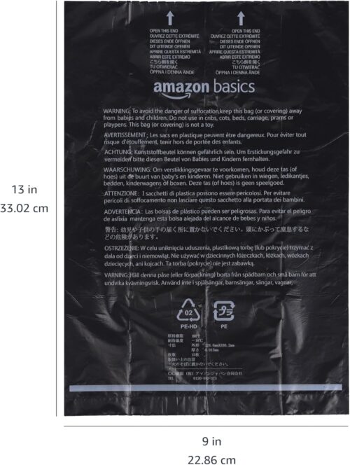 Amazon Basics Dog Poop Bags with Dispenser, 300 Count, Enhanced for Guaranteed Leakproof, Unscented, Includes Leash Clip - Image 5