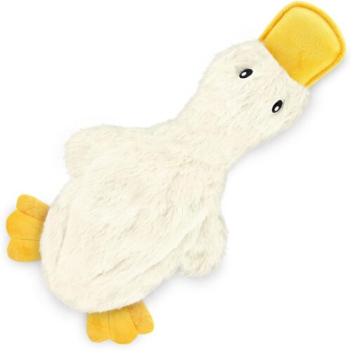 Best Pet Supplies Crinkle Dog Toy for Small, Medium, and Large Breeds, Cute No Stuffing Duck with Soft Squeaker, Fun for Indoor Puppies and Senior Pups, Plush No Mess Chew and Play - Yellow - Image 33