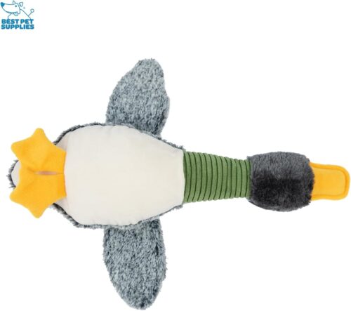 Best Pet Supplies Crinkle Dog Toy for Small, Medium, and Large Breeds, Cute No Stuffing Duck with Soft Squeaker, Fun for Indoor Puppies and Senior Pups, Plush No Mess Chew and Play - Yellow - Image 45