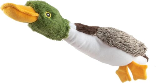 Best Pet Supplies Crinkle Dog Toy for Small, Medium, and Large Breeds, Cute No Stuffing Duck with Soft Squeaker, Fun for Indoor Puppies and Senior Pups, Plush No Mess Chew and Play - Yellow - Image 50