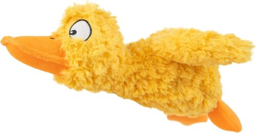 Best Pet Supplies Crinkle Dog Toy for Small, Medium, and Large Breeds, Cute No Stuffing Duck with Soft Squeaker, Fun for Indoor Puppies and Senior Pups, Plush No Mess Chew and Play - Yellow - Image 70