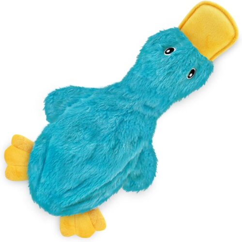 Best Pet Supplies Crinkle Dog Toy for Small, Medium, and Large Breeds, Cute No Stuffing Duck with Soft Squeaker, Fun for Indoor Puppies and Senior Pups, Plush No Mess Chew and Play - Yellow - Image 124