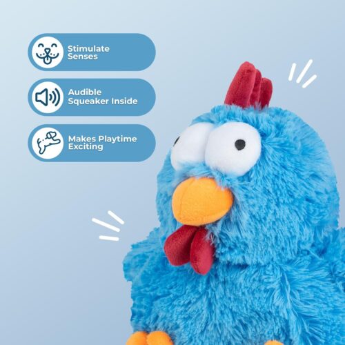 Best Pet Supplies Crinkle Dog Toy for Small, Medium, and Large Breeds, Cute No Stuffing Duck with Soft Squeaker, Fun for Indoor Puppies and Senior Pups, Plush No Mess Chew and Play - Yellow - Image 150
