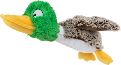 Best Pet Supplies Crinkle Dog Toy for Small, Medium, and Large Breeds, Cute No Stuffing Duck with Soft Squeaker, Fun for Indoor Puppies and Senior Pups, Plush No Mess Chew and Play - Yellow - Image 155