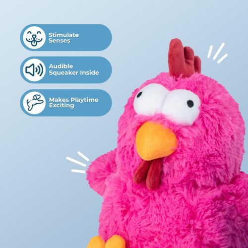 Best Pet Supplies Crinkle Dog Toy for Small, Medium, and Large Breeds, Cute No Stuffing Duck with Soft Squeaker, Fun for Indoor Puppies and Senior Pups, Plush No Mess Chew and Play - Yellow - Image 171