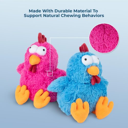 Best Pet Supplies Crinkle Dog Toy for Small, Medium, and Large Breeds, Cute No Stuffing Duck with Soft Squeaker, Fun for Indoor Puppies and Senior Pups, Plush No Mess Chew and Play - Yellow - Image 173