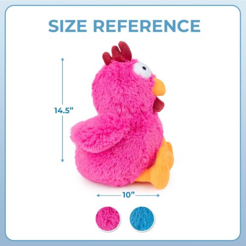 Best Pet Supplies Crinkle Dog Toy for Small, Medium, and Large Breeds, Cute No Stuffing Duck with Soft Squeaker, Fun for Indoor Puppies and Senior Pups, Plush No Mess Chew and Play - Yellow - Image 174