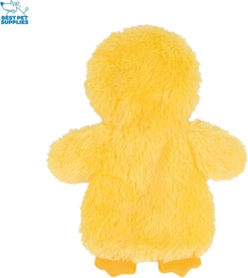 Best Pet Supplies Crinkle Dog Toy for Small, Medium, and Large Breeds, Cute No Stuffing Duck with Soft Squeaker, Fun for Indoor Puppies and Senior Pups, Plush No Mess Chew and Play - Yellow - Image 194