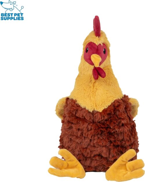 Best Pet Supplies Crinkle Dog Toy for Small, Medium, and Large Breeds, Cute No Stuffing Duck with Soft Squeaker, Fun for Indoor Puppies and Senior Pups, Plush No Mess Chew and Play - Yellow - Image 214