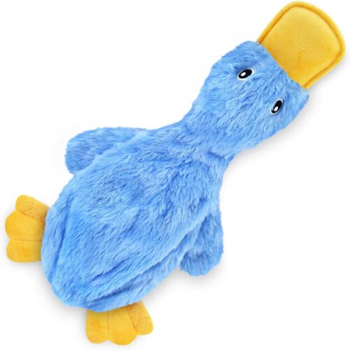 Best Pet Supplies Crinkle Dog Toy for Small, Medium, and Large Breeds, Cute No Stuffing Duck with Soft Squeaker, Fun for Indoor Puppies and Senior Pups, Plush No Mess Chew and Play - Yellow - Image 257