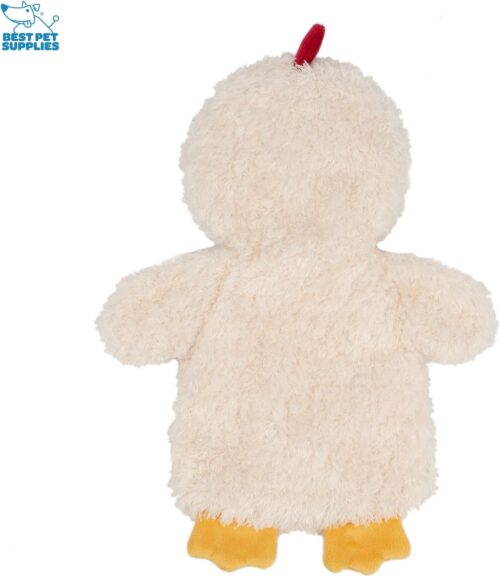 Best Pet Supplies Crinkle Dog Toy for Small, Medium, and Large Breeds, Cute No Stuffing Duck with Soft Squeaker, Fun for Indoor Puppies and Senior Pups, Plush No Mess Chew and Play - Yellow - Image 271