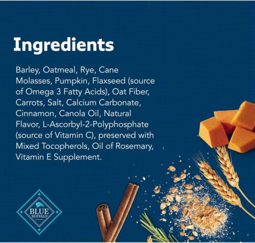 Blue Buffalo Health Bars Crunchy Dog Biscuits, Oven-Baked With Natural Ingredients, Pumpkin & Cinnamon, 16-oz Bag - Image 6