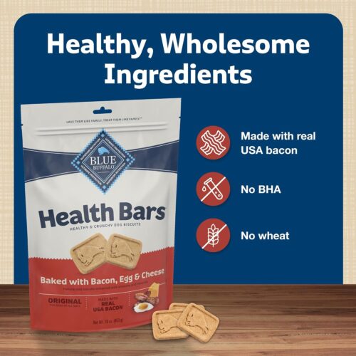 Blue Buffalo Health Bars Crunchy Dog Biscuits, Oven-Baked With Natural Ingredients, Pumpkin & Cinnamon, 16-oz Bag - Image 18