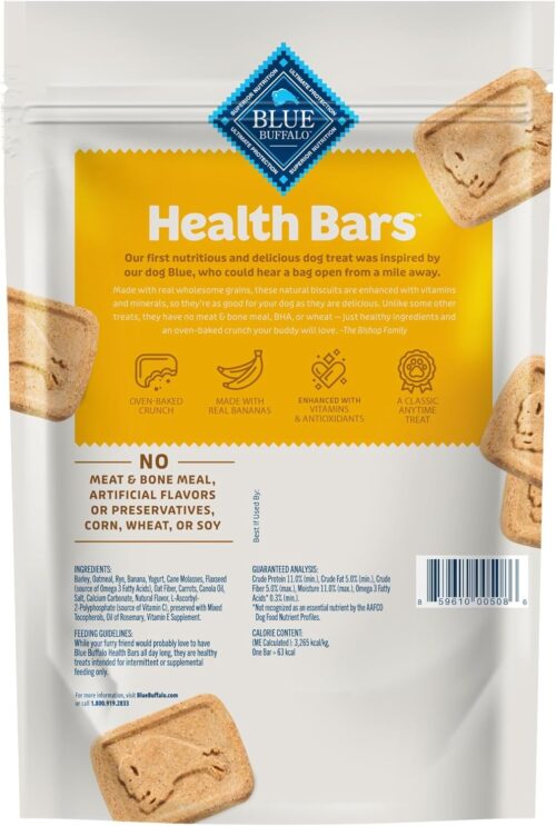 Blue Buffalo Health Bars Crunchy Dog Biscuits, Oven-Baked With Natural Ingredients, Pumpkin & Cinnamon, 16-oz Bag - Image 27