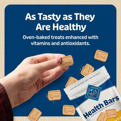 Blue Buffalo Health Bars Crunchy Dog Biscuits, Oven-Baked With Natural Ingredients, Pumpkin & Cinnamon, 16-oz Bag - Image 31