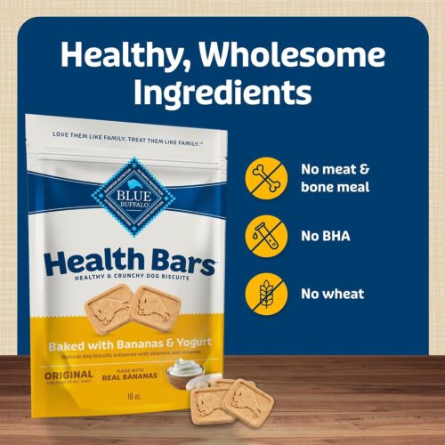 Blue Buffalo Health Bars Crunchy Dog Biscuits, Oven-Baked With Natural Ingredients, Pumpkin & Cinnamon, 16-oz Bag - Image 32