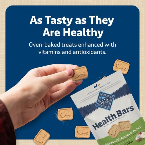 Blue Buffalo Health Bars Crunchy Dog Biscuits, Oven-Baked With Natural Ingredients, Pumpkin & Cinnamon, 16-oz Bag - Image 74